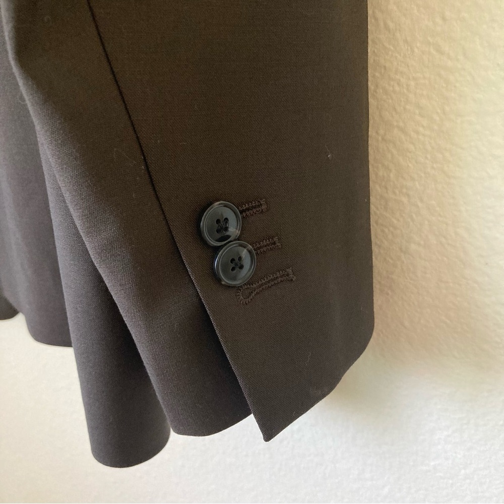 Zara Dark Brown Big Lapel Blazer Jacket | New Without Tags - Picture 7 of 13
